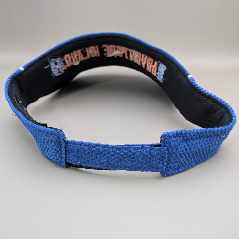 Adventure Island Water Park Sea World Parks Blue Embroidered Adjustable Visor - Picture 2 of 6